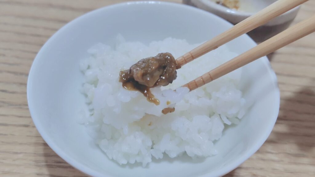 ご飯に乗せたのりマヨディップソース