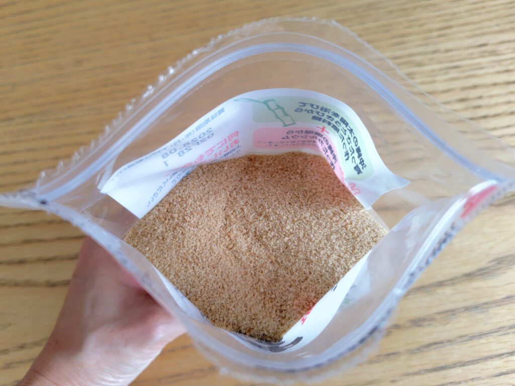袋を開けて中身を見たところ